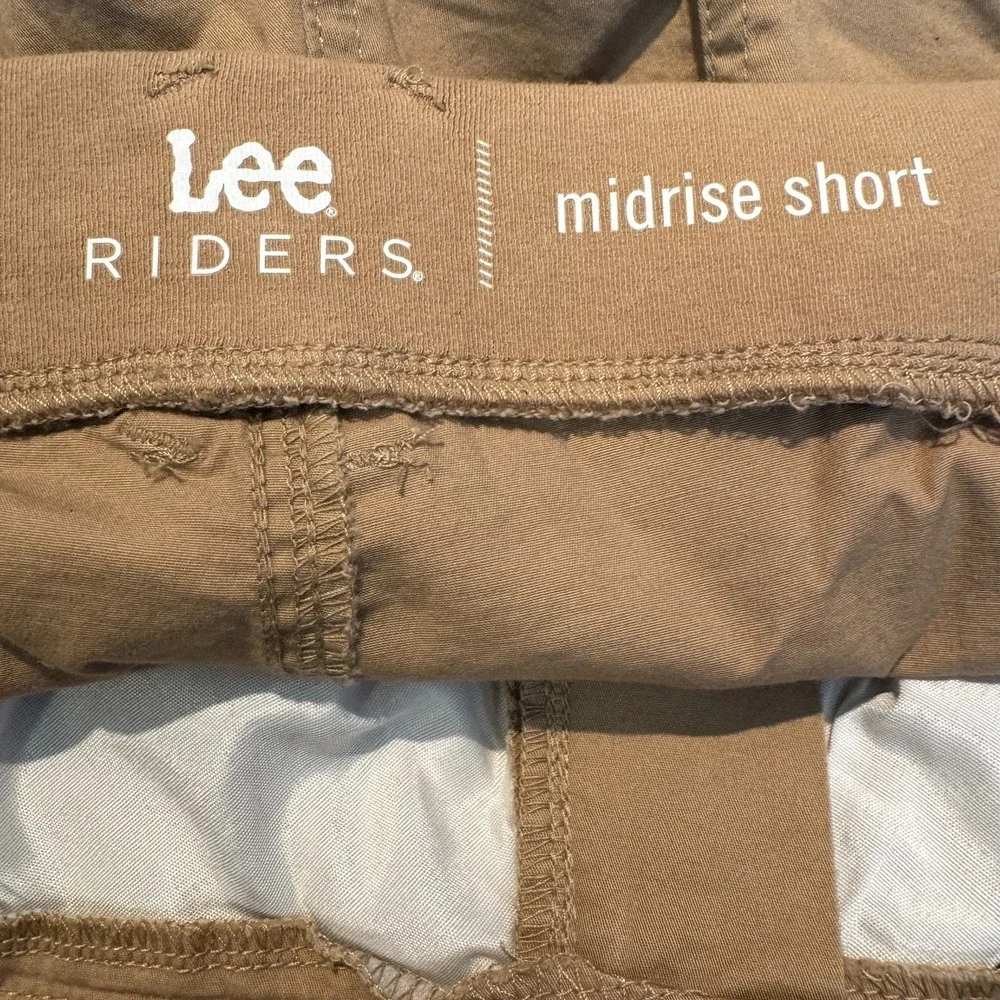 Lee Rider Midrise Shorts Women's 20 Brown Chino 5